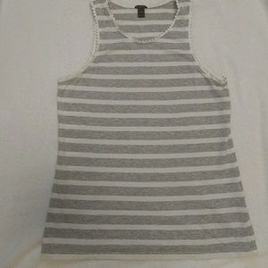 J. Crew Tops - Grey and white tank top J. Crew Tops - Grey and white tank top